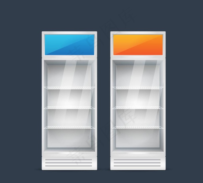 彩色立式 冷藏柜图片