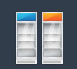 彩色立式 冷藏柜图片