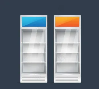 彩色立式 冷藏柜图片