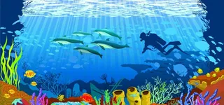 深蓝海底世界图片