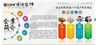 绚丽装饰公司企业文化墙展板图片