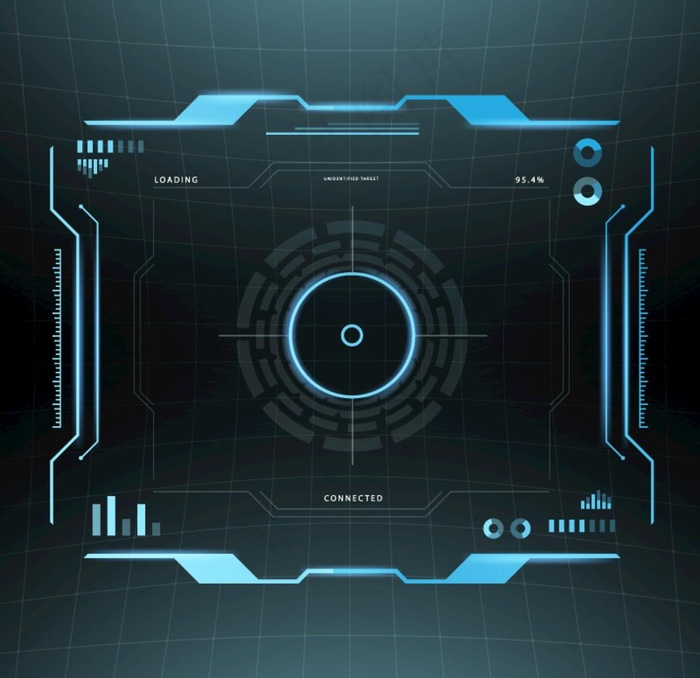 渐变科技人工智能UI界面图片