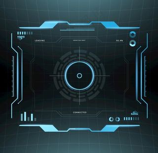 渐变科技人工智能UI界面图片