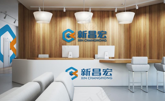 办公空间样机图片