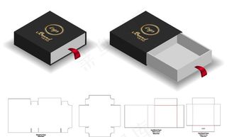 包装展开图图片