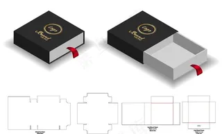 包装展开图图片