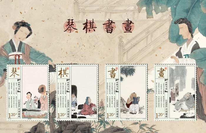 琴棋书画图片(7677X5197(DPI:300))psd模版下载