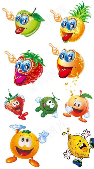 卡通水果手绘图片