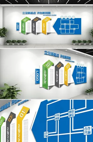 企业文化墙图片