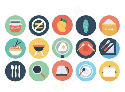 餐饮美食图标图片