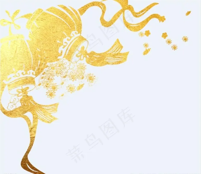 金色灯笼元素图片