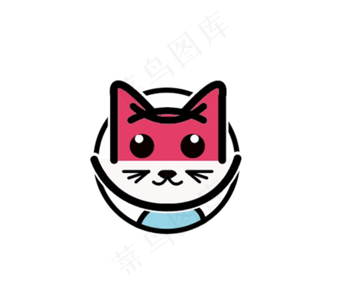 彩色猫 logo图片ai矢量模版下载