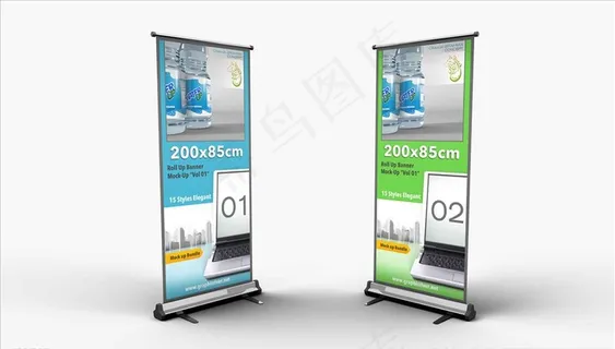 易拉宝样机效果图图片