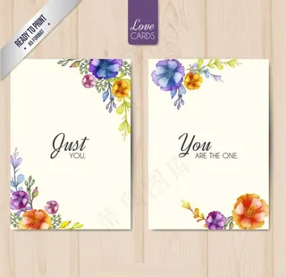 浪漫情人节卡片图片