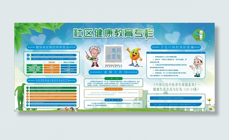 健康宣传教育图片(2000X1000)cdr矢量模版下载