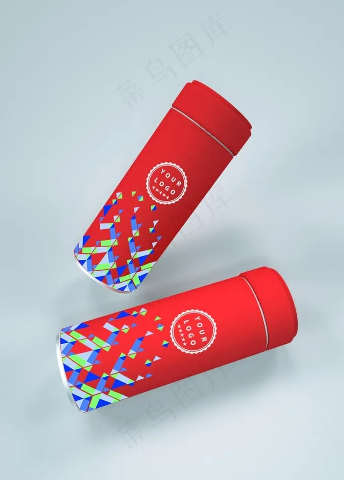 保温杯样机图片psd模版下载