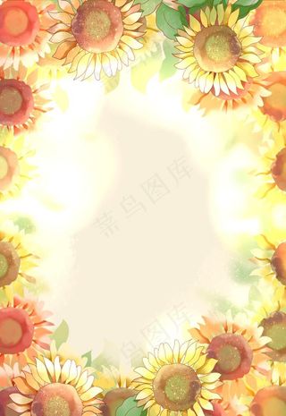 秋天遇见秋天向日葵落叶图片