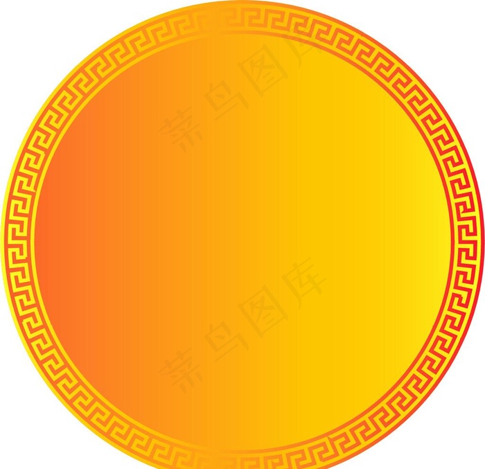 圆圈图片ai矢量模版下载