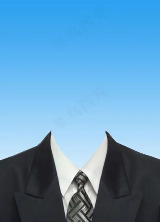 西装登记照图片