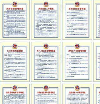 消防安全管理制度牌图片