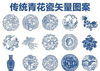 青花瓷图案 传统纹样图片