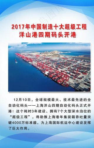 中国十大  洋山港四期码头开港图片