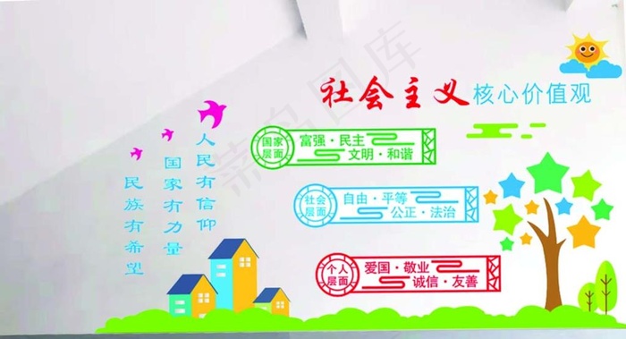 *核心价值观图片cdr矢量模版下载