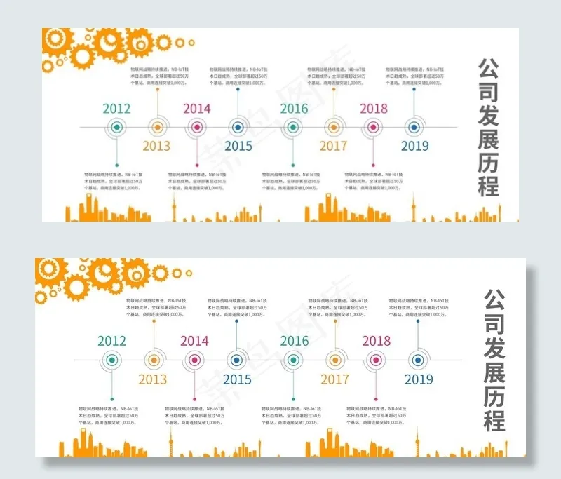 发展历程图片psd模版下载