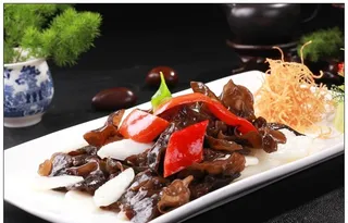 山药炒木耳图片