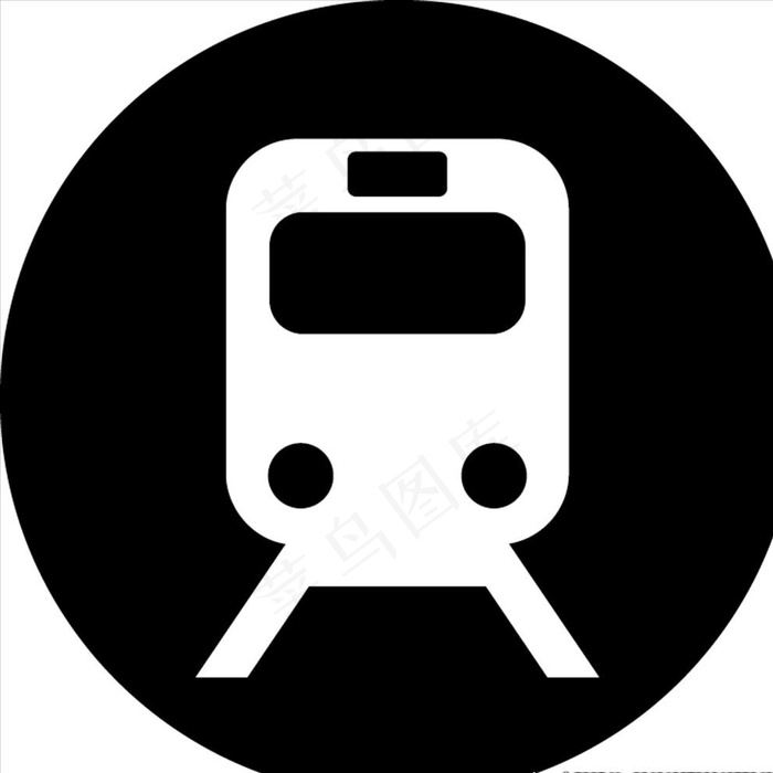 交通图标系列 火车图标图片eps,ai矢量模版下载