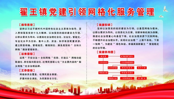 党建引领网格化图片(4323X2594(DPI:72))psd模版下载