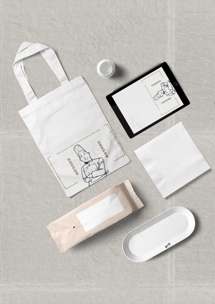 餐饮样机图片(1024X1387(DPI:300))psd模版下载