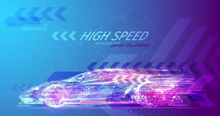 汽车线条图片eps,ai矢量模版下载