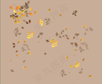 银杏 墙布 画 树叶 设计图片