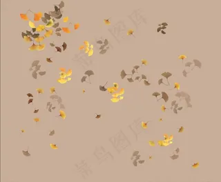 银杏 墙布 画 树叶 设计图片