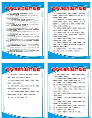 钢筋操作规程图片