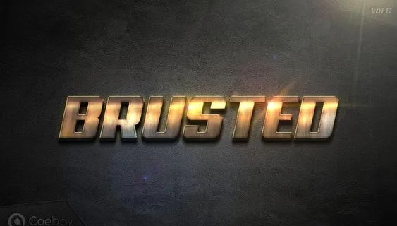 特级质感金属特效字图片