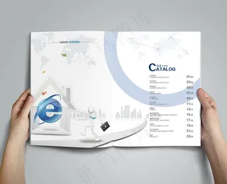 科技画册目录页设计图片