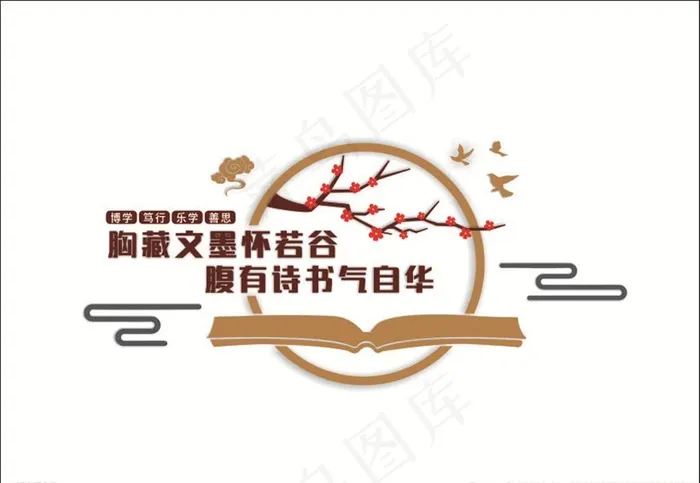 校园文化墙图片cdr矢量模版下载