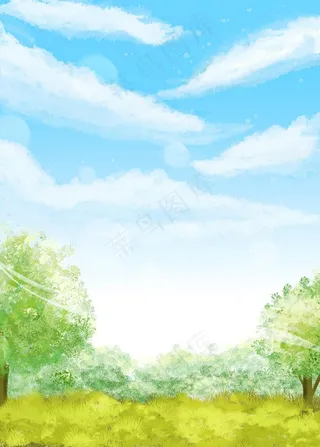 春天淡雅背景图片