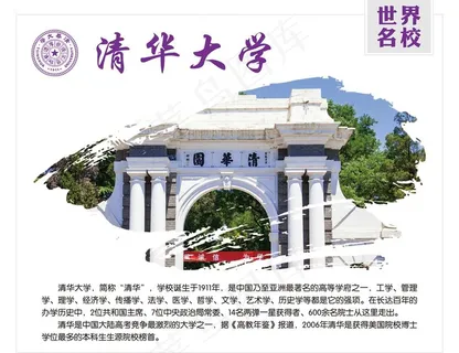 清华大学展板图片