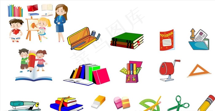 卡通文具图片