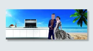 分体式集成灶海报图片