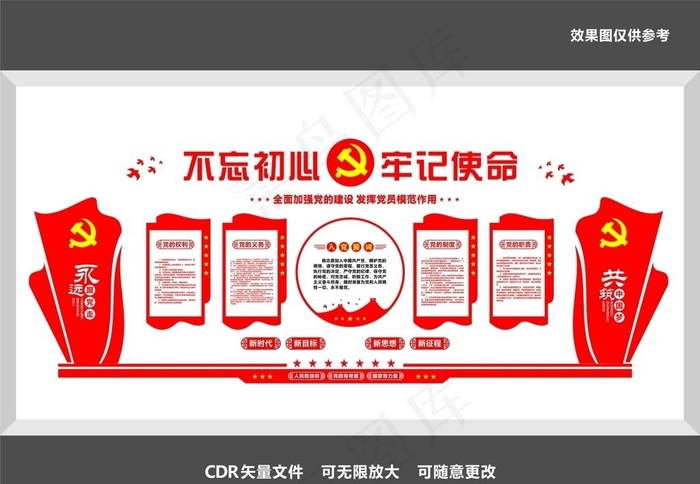 党员活动室图片cdr矢量模版下载