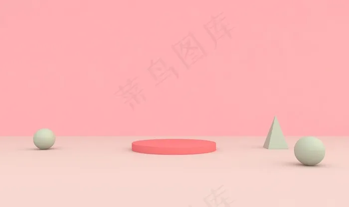 高清炫彩C4D立体空间背景图片