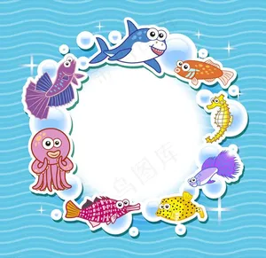 卡通海洋生物图片