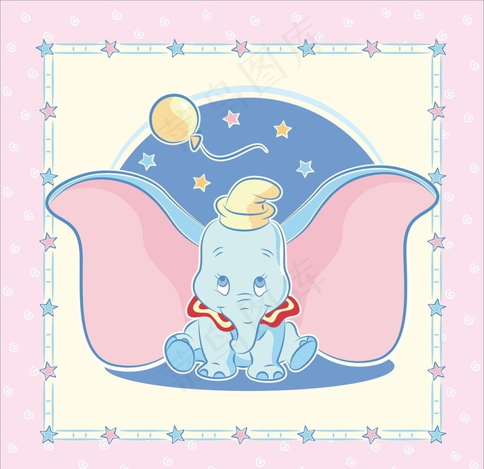 卡通小飞象图片