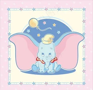 卡通小飞象图片