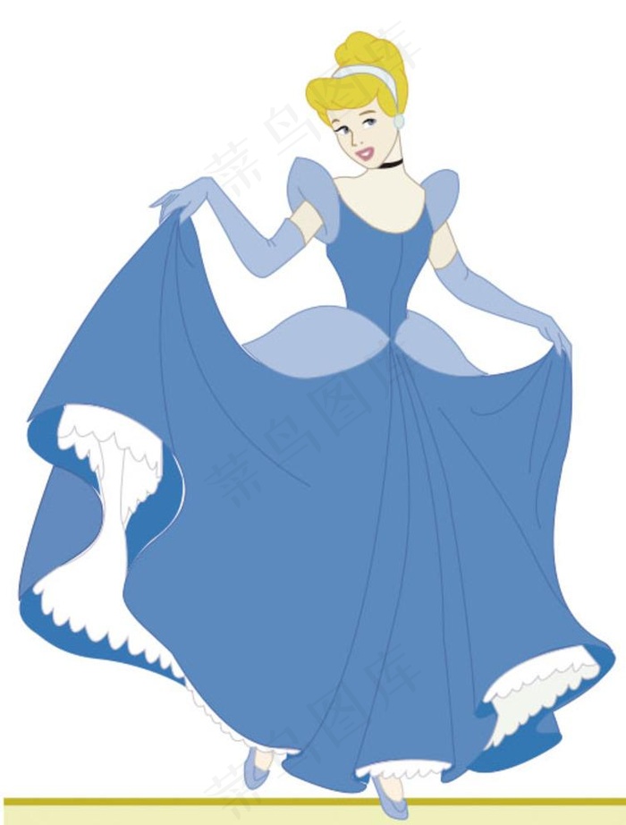 蓝衣公主图片