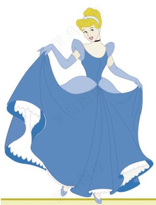 蓝衣公主图片